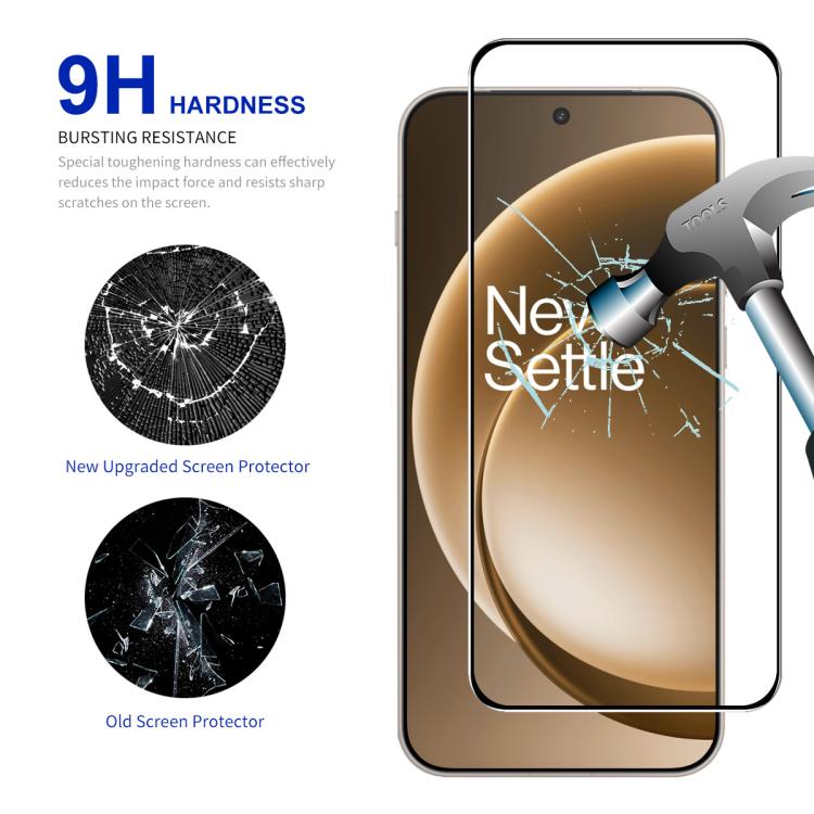 ENKAY Hat-Prince 0.18mm 9H 2.5D High Aluminum-silicon Tempered Glass Film, Support Ultrasonic Fingerprint Unclock, For OnePlus 15T, For OnePlus 15, For OnePlus Ace 6 / 6T / 15R