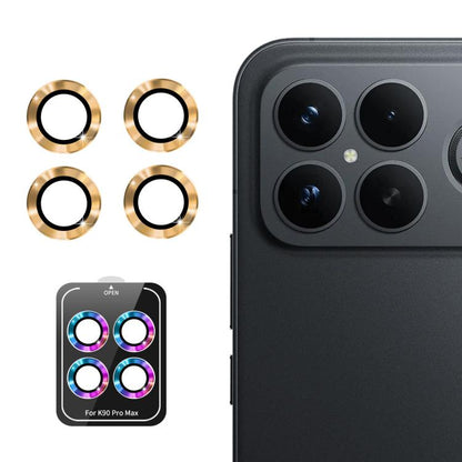 ENKAY Hat-Prince 9H Rear Camera Lens Aluminium Alloy Tempered Glass Film, For Redmi Note 17 Pro 5G Global 163mm, For Xiaomi Poco F8 Ultra, For Redmi Note 15 4G Global 164mm, For Xiaomi Poco F8 Pro, For Redmi K90, For Redmi K90 Pro Max                  ...