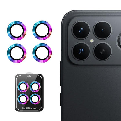 ENKAY Hat-Prince 9H Rear Camera Lens Aluminium Alloy Tempered Glass Film, For Redmi Note 17 Pro 5G Global 163mm, For Xiaomi Poco F8 Ultra, For Redmi Note 15 4G Global 164mm, For Xiaomi Poco F8 Pro, For Redmi K90, For Redmi K90 Pro Max                  ...