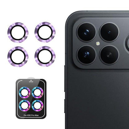 ENKAY Hat-Prince 9H Rear Camera Lens Aluminium Alloy Tempered Glass Film, For Redmi Note 17 Pro 5G Global 163mm, For Xiaomi Poco F8 Ultra, For Redmi Note 15 4G Global 164mm, For Xiaomi Poco F8 Pro, For Redmi K90, For Redmi K90 Pro Max                  ...