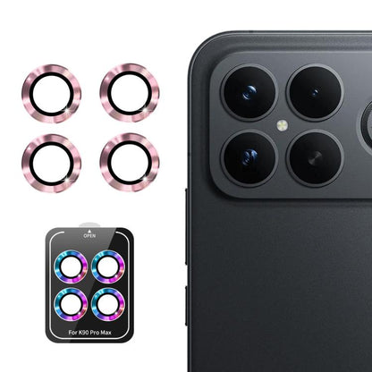 ENKAY Hat-Prince 9H Rear Camera Lens Aluminium Alloy Tempered Glass Film, For Redmi Note 17 Pro 5G Global 163mm, For Xiaomi Poco F8 Ultra, For Redmi Note 15 4G Global 164mm, For Xiaomi Poco F8 Pro, For Redmi K90, For Redmi K90 Pro Max                  ...