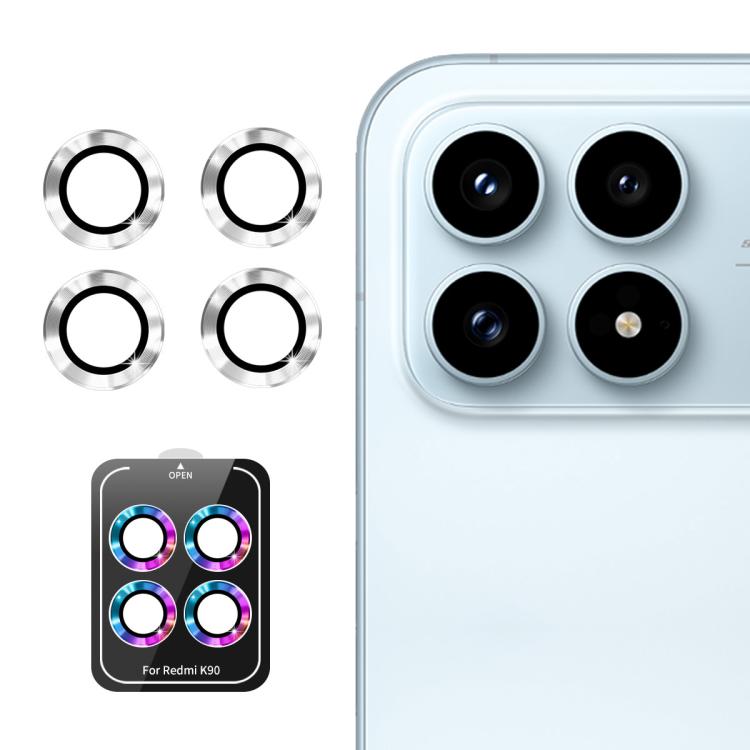 ENKAY Hat-Prince 9H Rear Camera Lens Aluminium Alloy Tempered Glass Film, For Redmi Note 17 Pro 5G Global 163mm, For Xiaomi Poco F8 Ultra, For Redmi Note 15 4G Global 164mm, For Xiaomi Poco F8 Pro, For Redmi K90, For Redmi K90 Pro Max                  ...