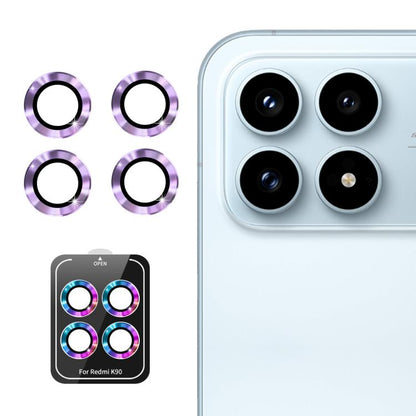 ENKAY Hat-Prince 9H Rear Camera Lens Aluminium Alloy Tempered Glass Film, For Redmi Note 17 Pro 5G Global 163mm, For Xiaomi Poco F8 Ultra, For Redmi Note 15 4G Global 164mm, For Xiaomi Poco F8 Pro, For Redmi K90, For Redmi K90 Pro Max                  ...