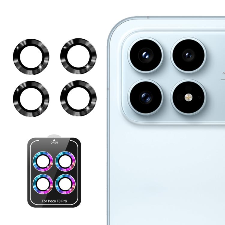 ENKAY Hat-Prince 9H Rear Camera Lens Aluminium Alloy Tempered Glass Film, For Redmi Note 17 Pro 5G Global 163mm, For Xiaomi Poco F8 Ultra, For Redmi Note 15 4G Global 164mm, For Xiaomi Poco F8 Pro, For Redmi K90, For Redmi K90 Pro Max                  ...