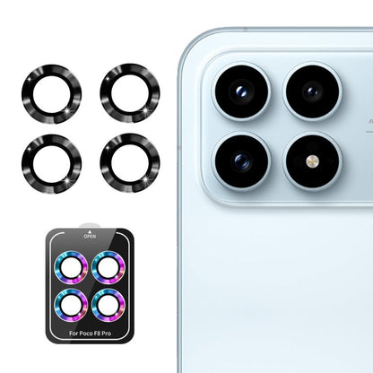 ENKAY Hat-Prince 9H Rear Camera Lens Aluminium Alloy Tempered Glass Film, For Redmi Note 17 Pro 5G Global 163mm, For Xiaomi Poco F8 Ultra, For Redmi Note 15 4G Global 164mm, For Xiaomi Poco F8 Pro, For Redmi K90, For Redmi K90 Pro Max                  ...