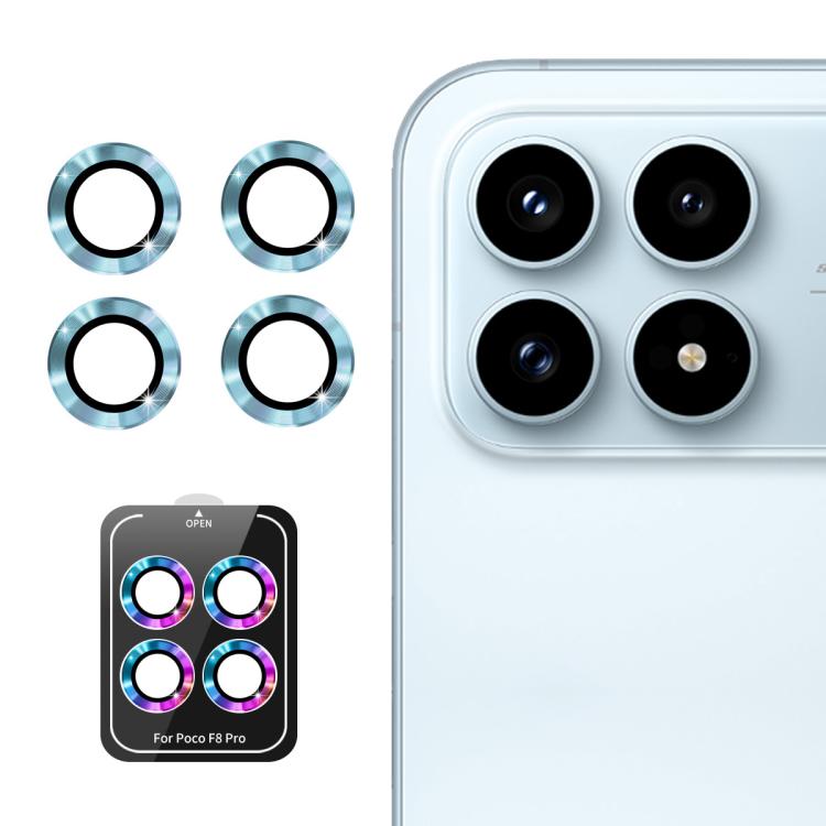 ENKAY Hat-Prince 9H Rear Camera Lens Aluminium Alloy Tempered Glass Film, For Redmi Note 17 Pro 5G Global 163mm, For Xiaomi Poco F8 Ultra, For Redmi Note 15 4G Global 164mm, For Xiaomi Poco F8 Pro, For Redmi K90, For Redmi K90 Pro Max                  ...