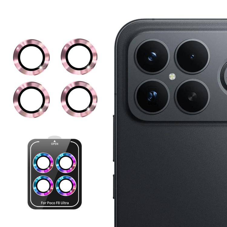 ENKAY Hat-Prince 9H Rear Camera Lens Aluminium Alloy Tempered Glass Film, For Redmi Note 17 Pro 5G Global 163mm, For Xiaomi Poco F8 Ultra, For Redmi Note 15 4G Global 164mm, For Xiaomi Poco F8 Pro, For Redmi K90, For Redmi K90 Pro Max                  ...