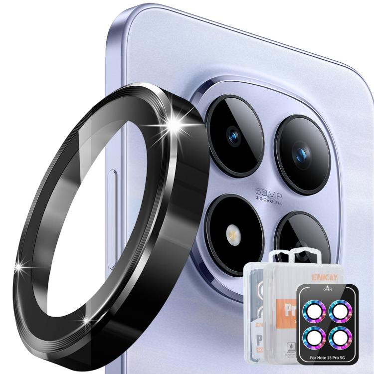 ENKAY Hat-Prince 9H Rear Camera Lens Aluminium Alloy Tempered Glass Film, For Redmi Note 17 Pro 5G Global 163mm, For Xiaomi Poco F8 Ultra, For Redmi Note 15 4G Global 164mm, For Xiaomi Poco F8 Pro, For Redmi K90, For Redmi K90 Pro Max                  ...