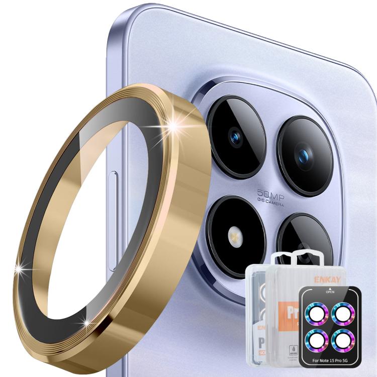 ENKAY Hat-Prince 9H Rear Camera Lens Aluminium Alloy Tempered Glass Film, For Redmi Note 17 Pro 5G Global 163mm, For Xiaomi Poco F8 Ultra, For Redmi Note 15 4G Global 164mm, For Xiaomi Poco F8 Pro, For Redmi K90, For Redmi K90 Pro Max                  ...