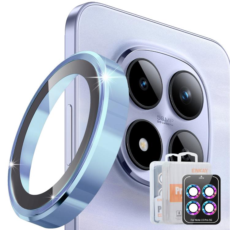 ENKAY Hat-Prince 9H Rear Camera Lens Aluminium Alloy Tempered Glass Film, For Redmi Note 17 Pro 5G Global 163mm, For Xiaomi Poco F8 Ultra, For Redmi Note 15 4G Global 164mm, For Xiaomi Poco F8 Pro, For Redmi K90, For Redmi K90 Pro Max                  ...