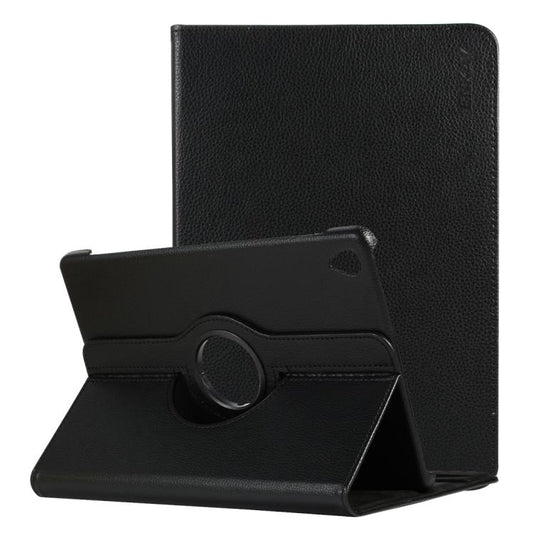 ENKAY 360 Degree Rotation Lichi Texture Leather Case with Holder for HUAWEI MediaPad M6 10.8 2019