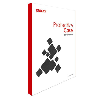 ENKAY 360 Degree Rotation Lichi Texture Leather Case with Holder for HUAWEI MediaPad M6 10.8 2019