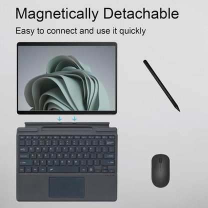 Ultra Slim Wireless Bluetooth Magnetic Pen Slot Keyboard, For Microsoft Surface Pro 8 / 9 / 10 / 11 / X