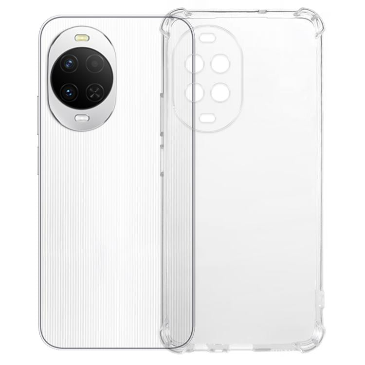 Transparent TPU phone case with camera cutout and slim side bumper