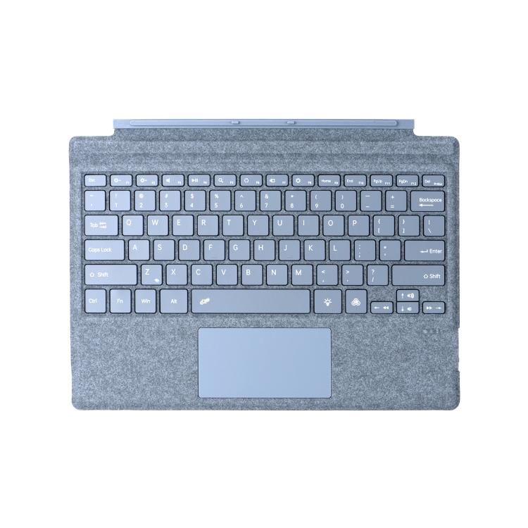 Velvet-Finish Ultra-Slim Wireless Bluetooth Magnetic Attachment Keyboard with Multicoloured Backlighting, For MicroSoft Surface Pro 3 / 4 / 5 / 6 / 7