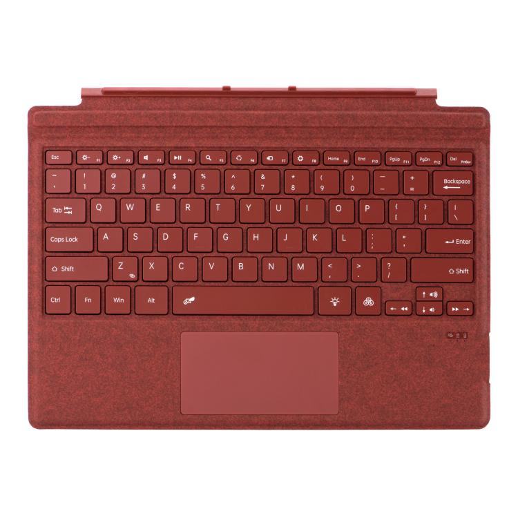 Velvet-Finish Ultra-Slim Wireless Bluetooth Magnetic Attachment Keyboard with Multicoloured Backlighting, For MicroSoft Surface Pro 3 / 4 / 5 / 6 / 7