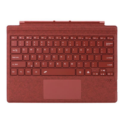 Velvet-Finish Ultra-Slim Wireless Bluetooth Magnetic Attachment Keyboard with Multicoloured Backlighting, For MicroSoft Surface Pro 3 / 4 / 5 / 6 / 7