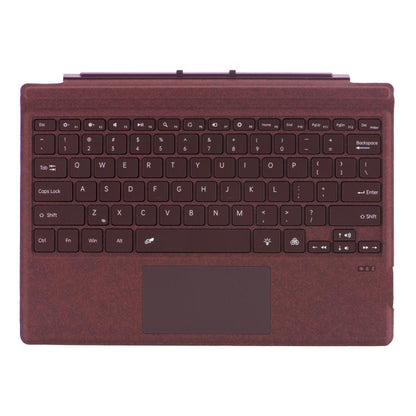 Velvet-Finish Ultra-Slim Wireless Bluetooth Magnetic Attachment Keyboard with Multicoloured Backlighting, For MicroSoft Surface Pro 3 / 4 / 5 / 6 / 7