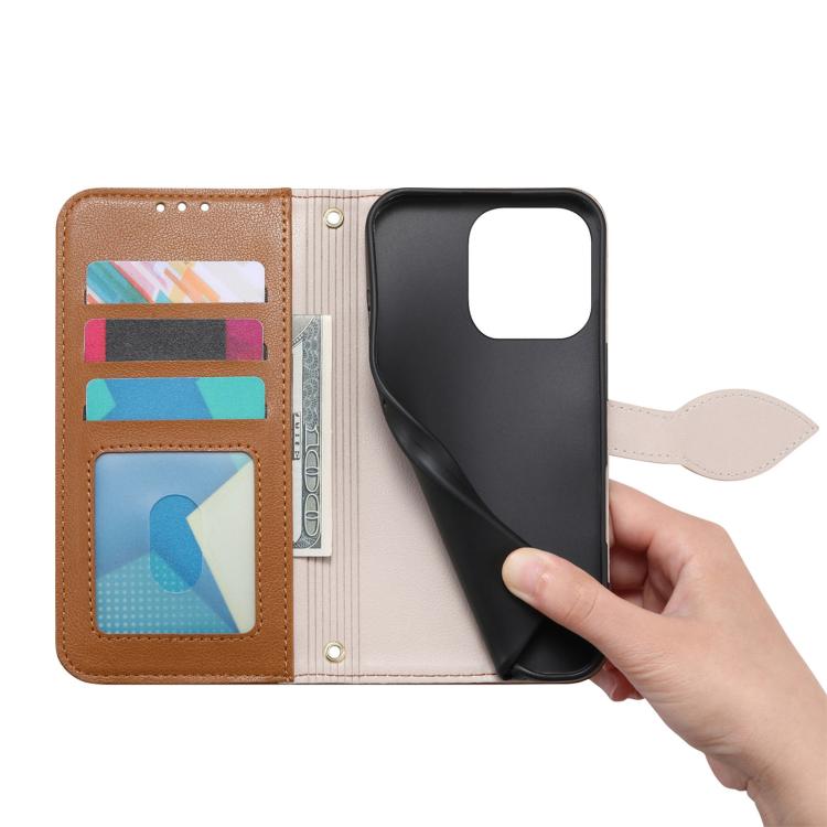 Leaf Buckle Zipper Wallet Leather Phone Case with Strap, For  Oneplus 15