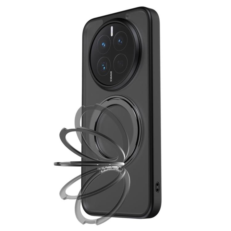 Frosted Magnetic 360 Rotating Holder Phone Case, For Huawei Mate 80 Pro, For Huawei Mate 80