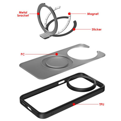Frosted Magnetic 360 Rotating Holder Phone Case, For Huawei Mate 80 Pro, For Huawei Mate 80