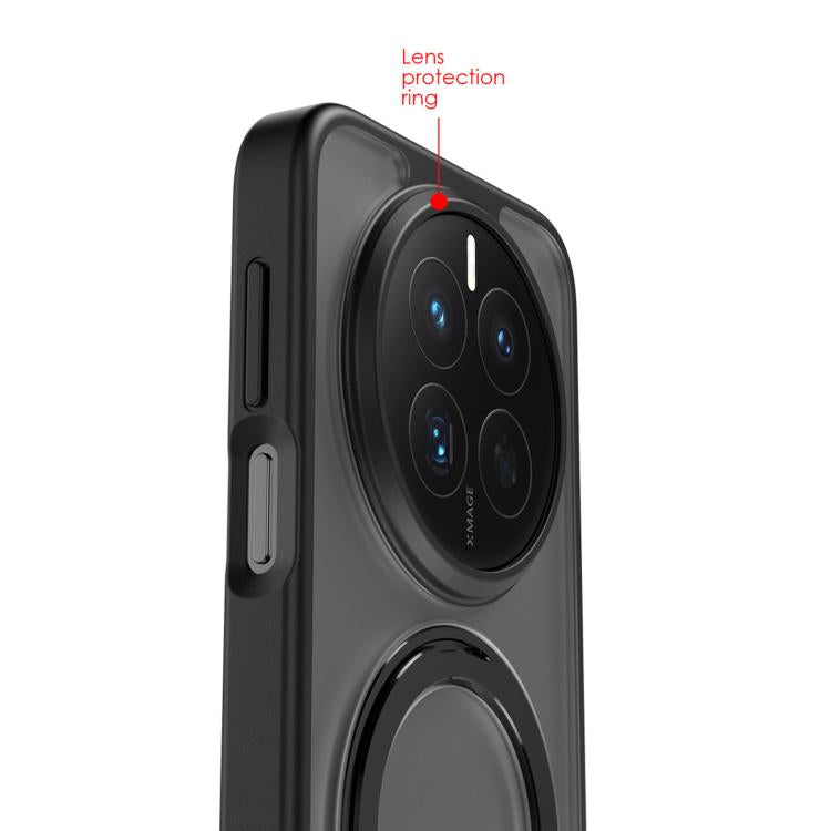 Frosted Magnetic 360 Rotating Holder Phone Case, For Huawei Mate 80 Pro, For Huawei Mate 80