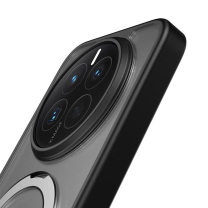 Smoke grey phone case with camera cutouts and circular magnetic holder ring