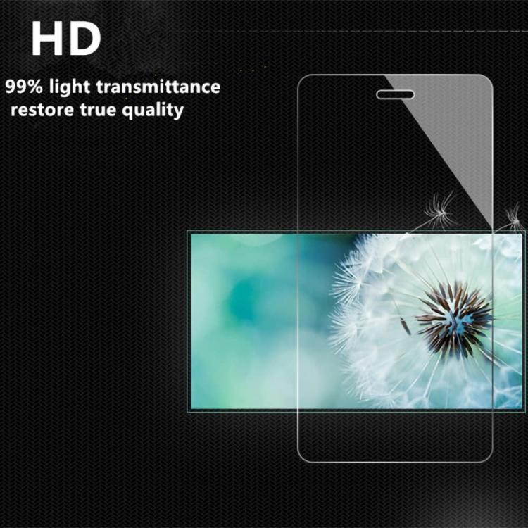 Clear tempered glass screen protector with high-definition transparency and smooth surface