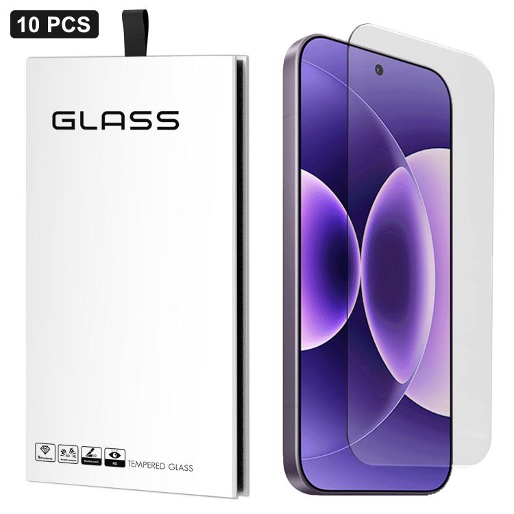 Curved clear tempered glass screen protector film with smooth arched edge