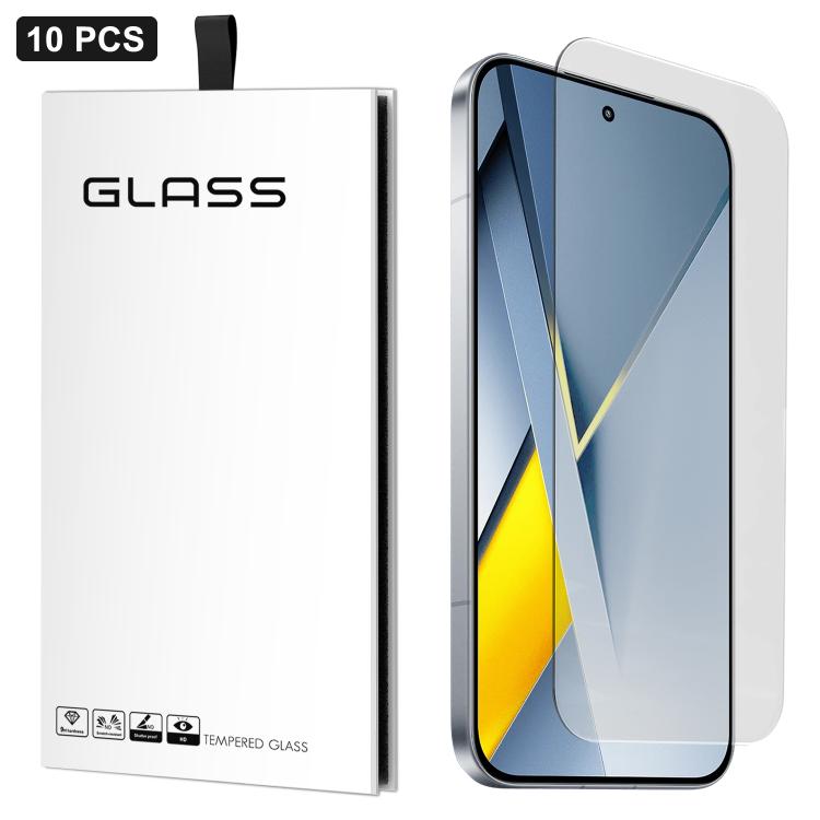 Curved clear tempered glass screen protector film, no visible white border