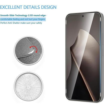 2.5D rounded-edge tempered glass screen protector with smooth slide and anti-shatter