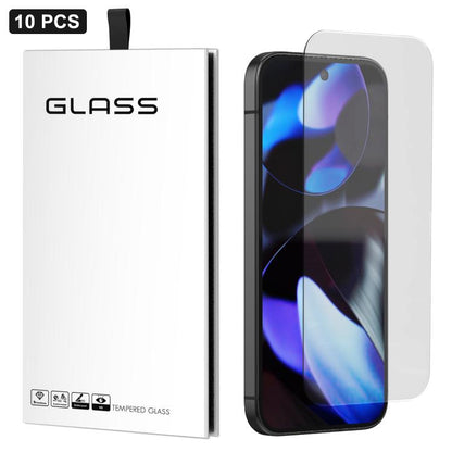 Tempered glass screen protector for Pixel, 3D curved edge, dark screen visibility, 10 pack