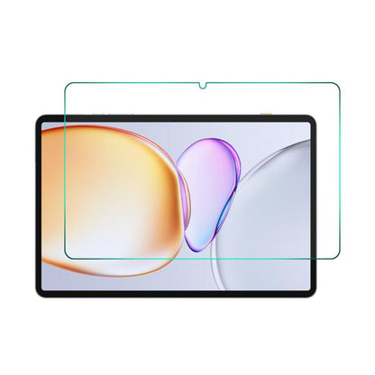 Tablet tempered glass screen protector film, transparent with rounded corners