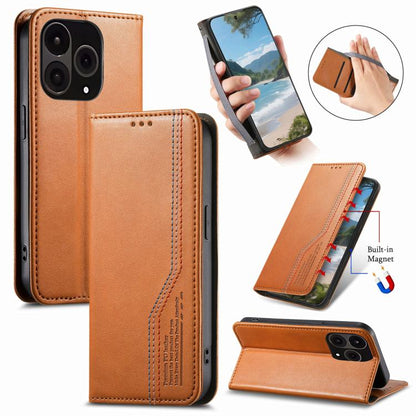 Elastic Wristband Magnetic Suction Leather Phone Case, For OnePlus 15