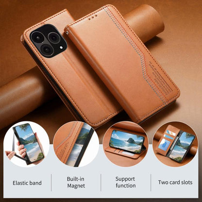 Elastic Wristband Magnetic Suction Leather Phone Case, For OnePlus 15