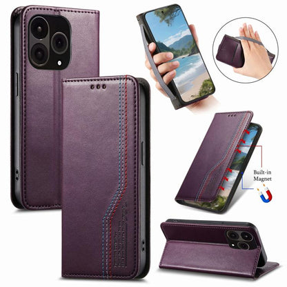 Elastic Wristband Magnetic Suction Leather Phone Case, For OnePlus 15