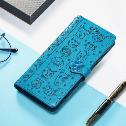 Cat and Dog Embossed Leather Phone Case, For OnePlus 15
