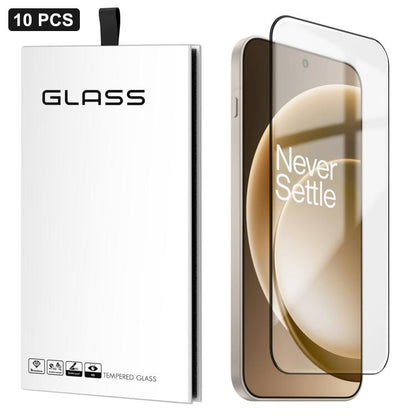 10pcs 0.18mm Ultra-Thin Ultrasonic HD Screen-Printed High-Aluminium Thick-Gel Tempered Glass Film, For OnePlus ACE 6, For OnePlus 15