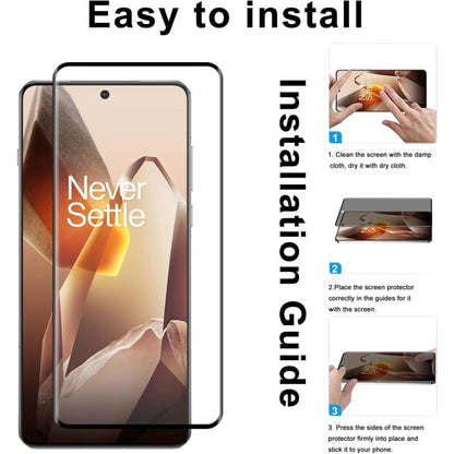 10pcs 0.18mm Ultra-Thin Ultrasonic HD Screen-Printed High-Aluminium Thick-Gel Tempered Glass Film, For OnePlus ACE 6, For OnePlus 15