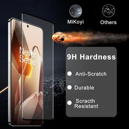 10pcs 0.18mm Ultra-Thin Ultrasonic HD Screen-Printed High-Aluminium Thick-Gel Tempered Glass Film, For OnePlus ACE 6, For OnePlus 15