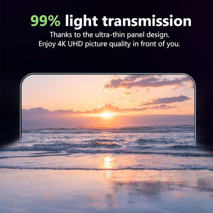 Tempered glass screen protector film with high transparency for phone display