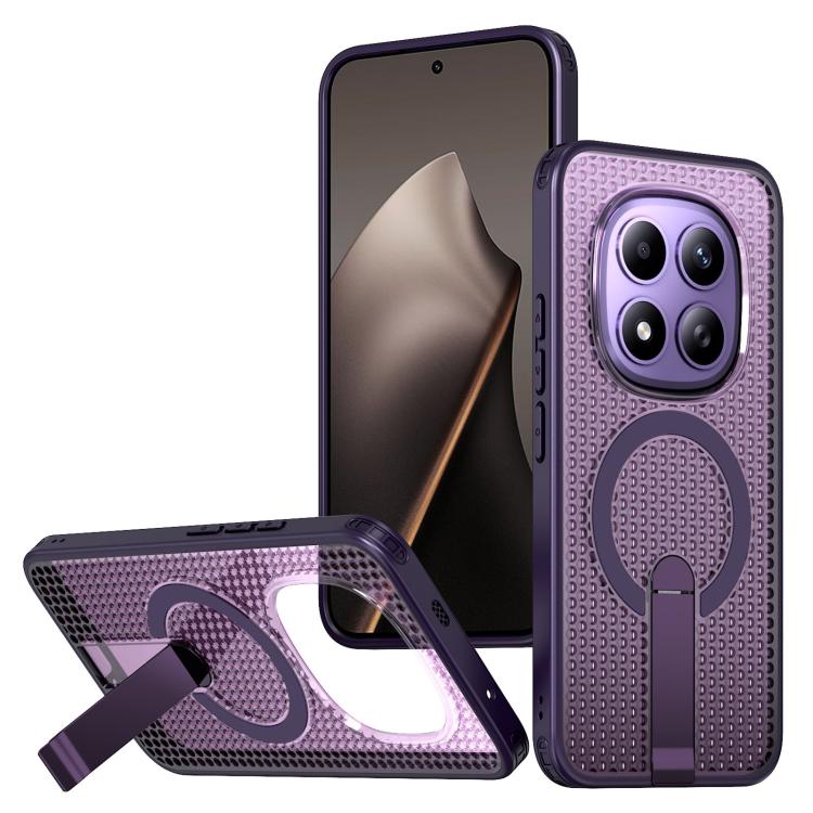 Kalebol Honeycomb Cooling MagSafe Holder Phone Case, For Xiaomi 17T Pro 5G, For Xiaomi 17T 5G, For Redmi Note 15 Pro 4G Global 163.2mm, For Xiaomi 17 Pro Max, For Redmi Note 15+ 5G Global 163.3mm, For Redmi Note 15 Pro 5G Global 163.6mm, For Xiaomi 17 ...