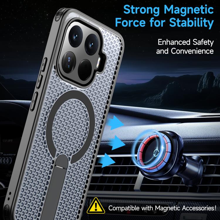 Kalebol Honeycomb Cooling MagSafe Holder Phone Case, For Xiaomi 17T Pro 5G, For Xiaomi 17T 5G, For Redmi Note 15 Pro 4G Global 163.2mm, For Xiaomi 17 Pro Max, For Redmi Note 15+ 5G Global 163.3mm, For Redmi Note 15 Pro 5G Global 163.6mm, For Xiaomi 17 ...