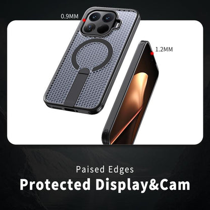 Kalebol Honeycomb Cooling MagSafe Holder Phone Case, For Xiaomi 17T Pro 5G, For Xiaomi 17T 5G, For Redmi Note 15 Pro 4G Global 163.2mm, For Xiaomi 17 Pro Max, For Redmi Note 15+ 5G Global 163.3mm, For Redmi Note 15 Pro 5G Global 163.6mm, For Xiaomi 17 ...