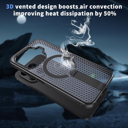 Kalebol Honeycomb Cooling MagSafe Holder Phone Case, For Xiaomi 17T Pro 5G, For Xiaomi 17T 5G, For Redmi Note 15 Pro 4G Global 163.2mm, For Xiaomi 17 Pro Max, For Redmi Note 15+ 5G Global 163.3mm, For Redmi Note 15 Pro 5G Global 163.6mm, For Xiaomi 17 ...