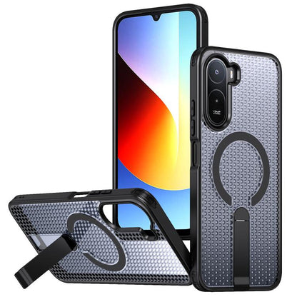 Kalebol Honeycomb Cooling MagSafe Holder Phone Case, For Xiaomi 17T Pro 5G, For Xiaomi 17T 5G, For Redmi Note 15 Pro 4G Global 163.2mm, For Xiaomi 17 Pro Max, For Redmi Note 15+ 5G Global 163.3mm, For Redmi Note 15 Pro 5G Global 163.6mm, For Xiaomi 17 ...