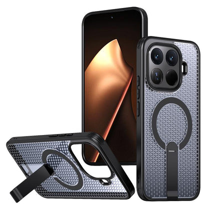 Kalebol Honeycomb Cooling MagSafe Holder Phone Case, For Xiaomi 17T Pro 5G, For Xiaomi 17T 5G, For Redmi Note 15 Pro 4G Global 163.2mm, For Xiaomi 17 Pro Max, For Redmi Note 15+ 5G Global 163.3mm, For Redmi Note 15 Pro 5G Global 163.6mm, For Xiaomi 17 ...