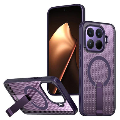 Kalebol Honeycomb Cooling MagSafe Holder Phone Case, For Xiaomi 17T Pro 5G, For Xiaomi 17T 5G, For Redmi Note 15 Pro 4G Global 163.2mm, For Xiaomi 17 Pro Max, For Redmi Note 15+ 5G Global 163.3mm, For Redmi Note 15 Pro 5G Global 163.6mm, For Xiaomi 17 ...