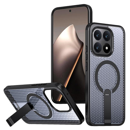 Kalebol Honeycomb Cooling MagSafe Holder Phone Case, For Xiaomi 17T Pro 5G, For Xiaomi 17T 5G, For Redmi Note 15 Pro 4G Global 163.2mm, For Xiaomi 17 Pro Max, For Redmi Note 15+ 5G Global 163.3mm, For Redmi Note 15 Pro 5G Global 163.6mm, For Xiaomi 17 ...