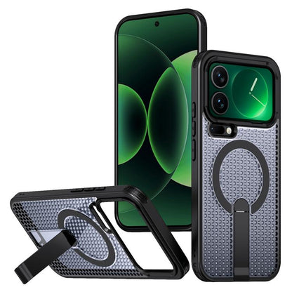 Kalebol Honeycomb Cooling MagSafe Holder Phone Case, For Xiaomi 17T Pro 5G, For Xiaomi 17T 5G, For Redmi Note 15 Pro 4G Global 163.2mm, For Xiaomi 17 Pro Max, For Redmi Note 15+ 5G Global 163.3mm, For Redmi Note 15 Pro 5G Global 163.6mm, For Xiaomi 17 ...